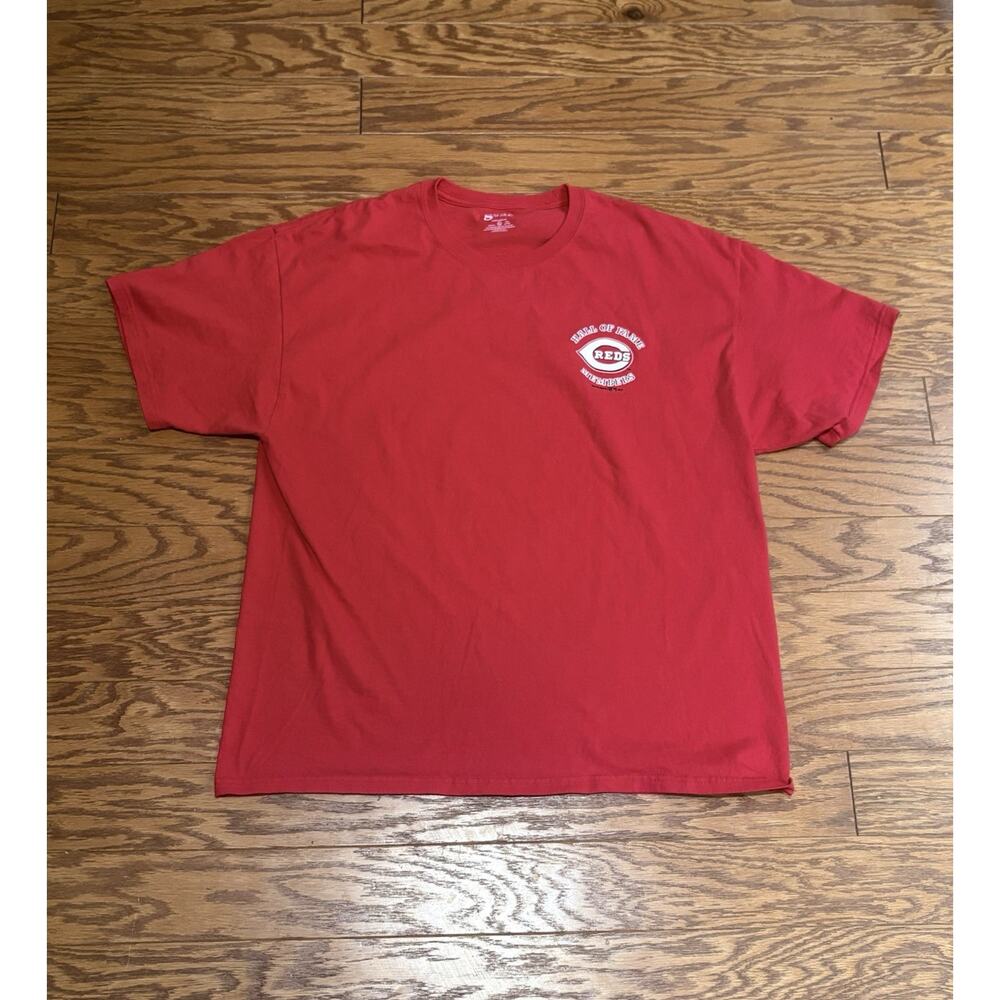 Cincinnati Reds MLB Men's Hall of Fame Members Red Short Sleeve T-Shirt, Size XL